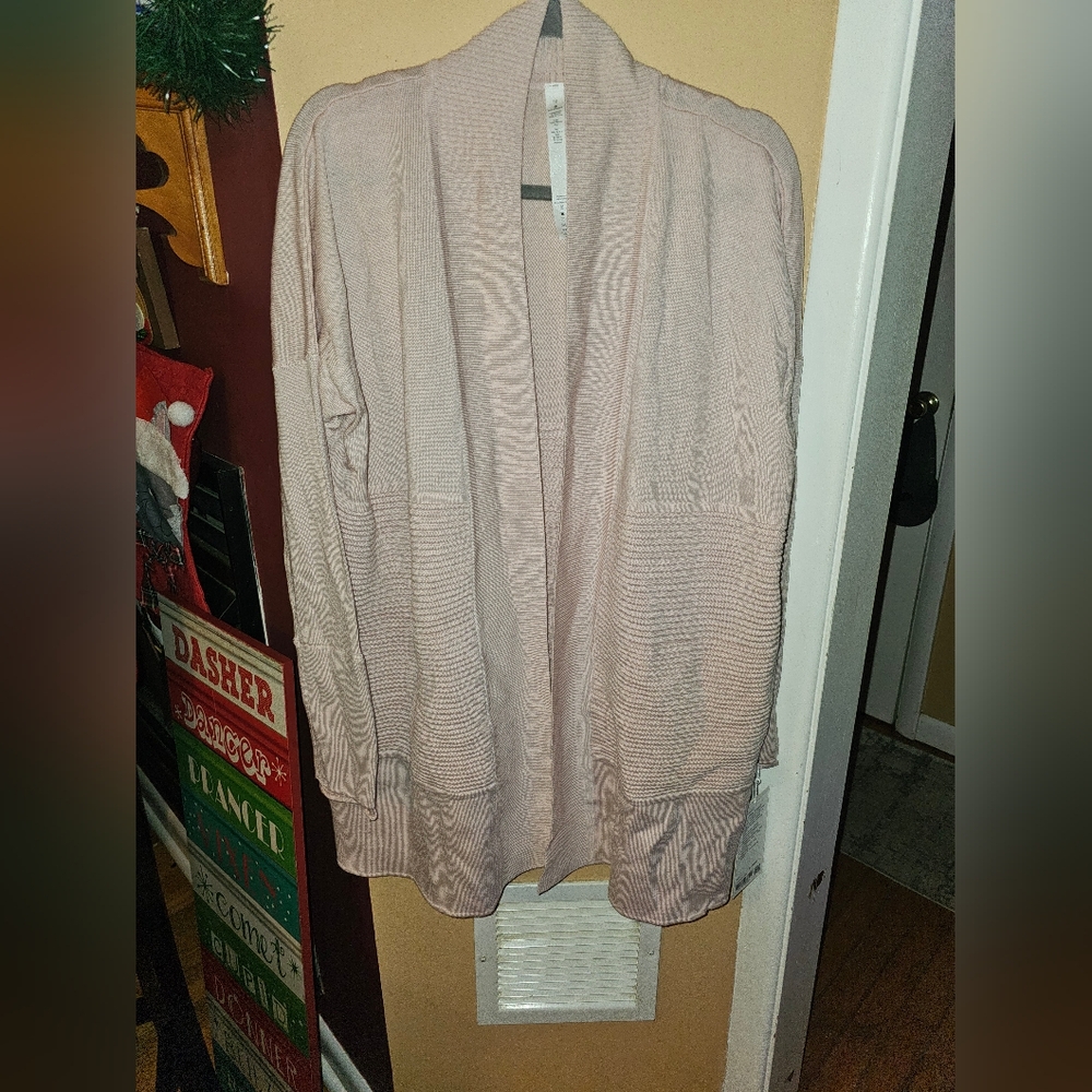 NWT Lululemon Sit In Lotus Wrap II Pure Merino Wool Long Cardigan SZ 10